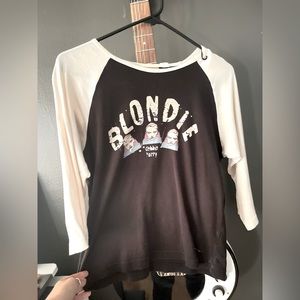 Blondie Debby Harry baseball tee womans medium
